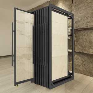 Tùy chỉnh hiện đại kéo đẩy kim loại đứng cho gạch đá hiển thị có thể tháo rời thiêu kết đá gạch khung triển lãm là viết tắt của triển lãm - Product Image 1