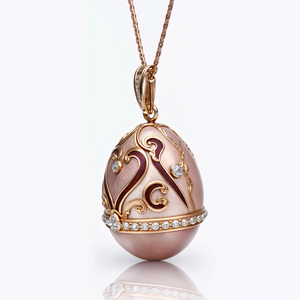 Metal esmalte <span class=keywords><strong>Faberge</strong></span> <span class=keywords><strong>huevo</strong></span> estilo <span class=keywords><strong>colgante</strong></span> QFA101 - Product Image 2