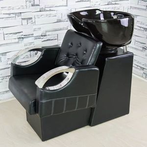 เก้าอี้สระผมแบบนั่งสำหรับร้านทำผม, เตียงสระผมแบบกึ่งเอนสำหรับร้านทำผม, เตียงสระผมสำหรับพื้นที่ขนาดเล็ก - Product Image 5