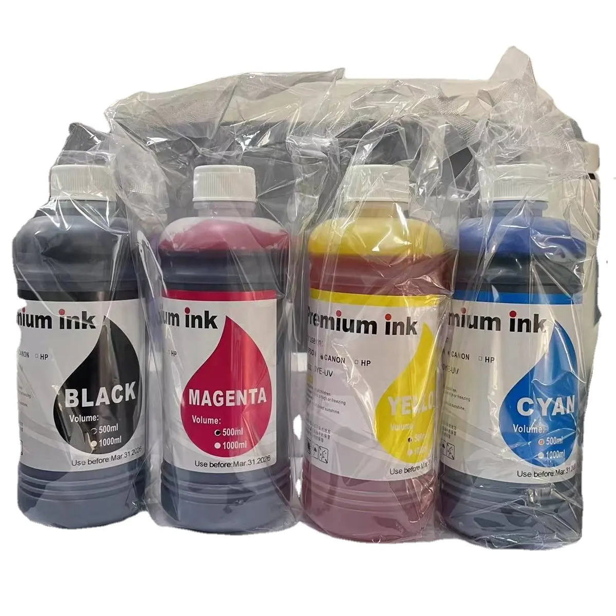 500ml 1L Bottle Refill Ink Compatible For Canon 7280 Dye Ink Universal For HP Canon Printer Dye UV Ink