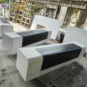 Nuevo Banco de Hormigón Magic Stone para Exteriores, Asientos Públicos para Paisajes, Material UHPC GRC de Alto Rendimiento - Product Image 2