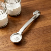 Petite cuillère en acier inoxydable 304 de qualité alimentaire avec crochet pour la résine de Shilajit
