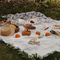 Tapis de sol de tente épais et résistant à l'humidité, pour pique-nique, camping, plage, fournitures d'extérieur, toutes saisons, pour 2 à 4 personnes
