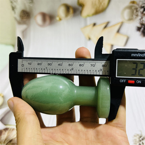 Dildos de Cristal de Cuarzo Rosa Pulido a Mano, Varita de Masaje de Ágata Musgosa, Tapones Anales de Obsidiana Negra para el Placer Femenino - Product Image 6