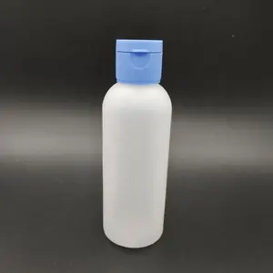 プラスチックHDPEスクイーズ滅菌ボトルホワイトカラー液体石鹸保持ボトル短納期120mlカートンスクリーン印刷10000