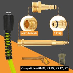 Tuyau de rechange pour nettoyeur haute pression de 50 pieds, sans plis, compatible avec <span class=keywords><strong>Karcher</strong></span> <span class=keywords><strong>K2</strong></span> K3 K4 K5 K6 K7 - Product Image 4