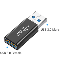Adaptateur USB 3.0 mâle à femelle, connecteur d'extension USB 3.0 haute vitesse 10 Gbit/s pour ordinateur portable