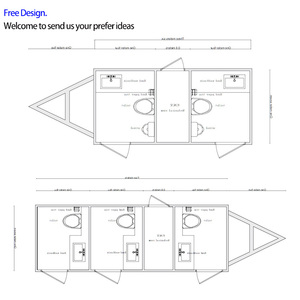 Prosky Top Quality Luxury <strong>Toilet</strong> Trailer Portable <strong>Toilet</strong> Trailer Of Mobile Portable <strong>Toilet</strong> For Sale - Product Image 3