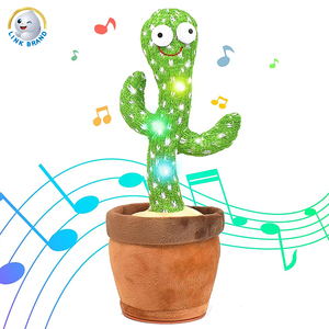Juguete de peluche de grabación de cactus de baile y canto de torsión eléctrica tipo batería de simulación - Product Image 2