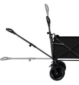 Chariot de <span class=keywords><strong>camping</strong></span> extérieur pliable en fer de grande taille à ouverture arrière, avec roues pivotantes, portable, idéal pour la vente ambulante et les marchés nocturnes - Product Image 4
