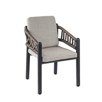 Ensemble de table et chaises de jardin en aluminium, mobilier d'extérieur en métal résistant aux intempéries, vente en gros, ensemble de salle à manger pour hôtel, bistrot, terrasse extérieure