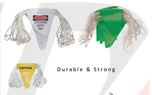 Drapeau PE réfléchissant double face résistant à la déchirure et étanche Marqueur routier de sécurité rouge PVC/PE pour la visibilité diurne - Product Image 2