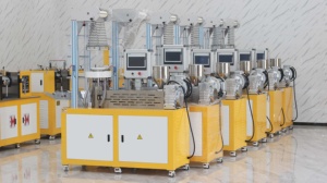 New tự động mini thổi phim máy đùn cho PE PP Pet PVC chế biến nhựa cho các nhà máy sản xuất với động cơ cốt lõi - Product Image 2