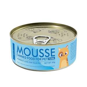 Ração para Gatos em Lata ODM 85g em Vários Sabores, Rótulo Personalizado para Alimentos para Animais de Estimação - Product Image 3