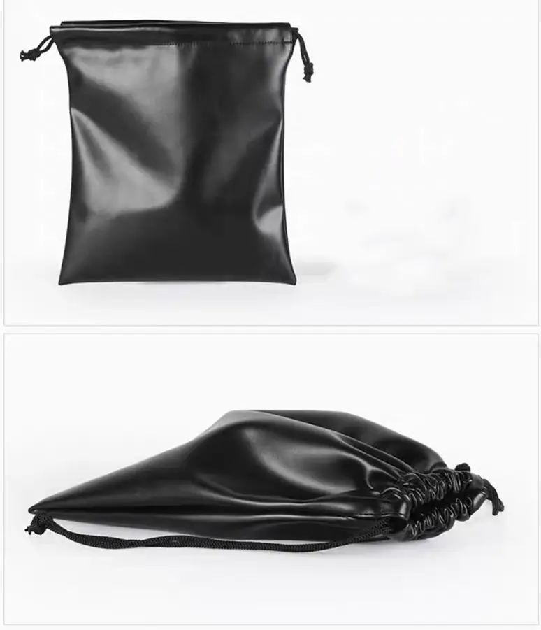 Tas kantong beludru dengan lapisan Satin untuk perhiasan tas Wig kemasan grosir kantung tali serut kulit