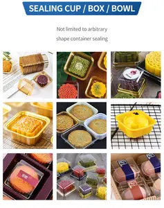 1 Out Of 4 Food Tray Sealer Pneumatic Plastic Cup Sealing Machine Automatic Lunch Box Sealing Machine Tray Sealer
