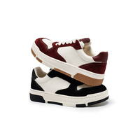 Sneakers plates blanches minimalistes pour femmes, chaussures décontractées à lacets avec semelle épaisse antidérapante