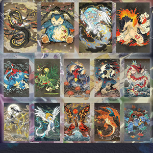 MS Bestseller Premium Pokemoned Premium Art Board Pictures Comic Art Slabs Mewtwo Base Set Fan Art Cards English Board Game - Product Image 4