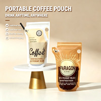 Pochette personnalisée imprimée en héliogravure pour café infusé à froid, jetable, portable, autoportante, avec ouverture facile et accroche pour suspension