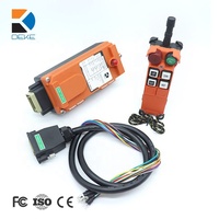 Télécommande de grue F21-4S 24V à 4 boutons, vitesse unique, en plastique, étanche IP65, portée 100m