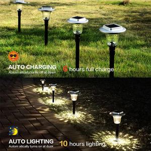 Paquete de 8 Luces Solares para Exteriores, Luces de Jardín que Cambian de Color, Luces Brillantes de Vidrio para Caminos, Césped, Patio, Decorativas - Product Image 4