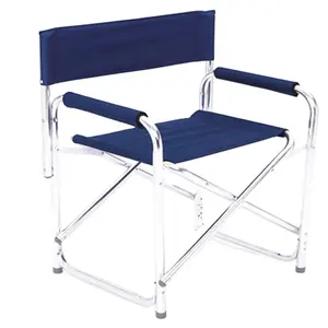 Aluminium Folding Director's Chair Round Tube Camping Fish Chair Outdoor Directors Chairs