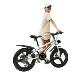 Vélo de montagne pour enfants, taille géante 20 pouces pour enfants, vélo de montagne à suspension intégrale avec changement de vitesse, adapté aux élèves - Product Image 2