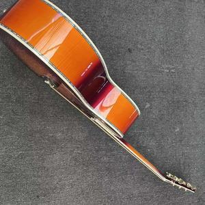 Guitarra Acústica Jumbo J200 de 43 Pulgadas, Personalizada, con 6 Cuerdas, Fondo y Laterales de Arce Flameado, Incrustación de Árbol de la Vida, Se Aceptan Pedidos de Guitarra y Bajo OEM - Product Image 4
