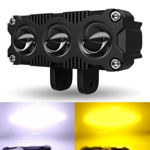 ไฟสปอร์ตไลท์มอเตอร์ไซค์แบบสามตาขนาด 3 นิ้ว พร้อมพัดลมระบายความร้อน ไฟหน้า LED สำหรับรถยนต์ ไฟสปอร์ตไลท์ดัดแปลง - Product Image 4