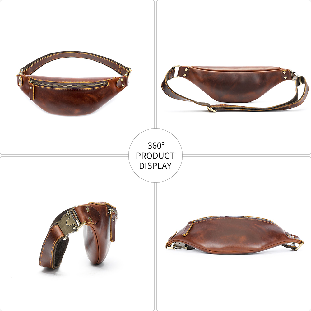 MARRANT Men's Genuine Leather Waist Bag - Durable & Stylish