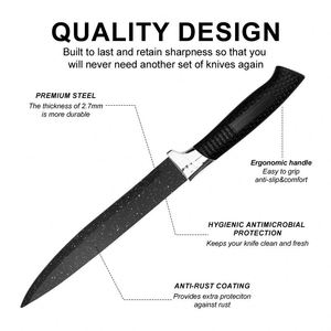 Professional 6pcs <b>Sharp</b> Chef <b>Knife</b> <b>Set</b> Stainless Steel Cutting Tool Multifunctional Fruit Paring Kitchen <b>Knives</b> with Gift Box - Product Image 2