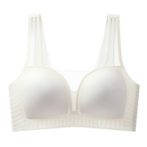 Soutien-gorge sans couture à couvrance totale pour femme, fin, confortable, push-up, style débardeur, respirant, couleur chair, pour l'été et l'hiver - Product Image 5