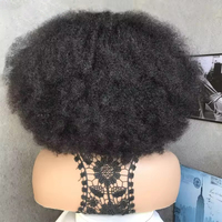 Perruque Afro Bouclée HD 200 Densité Fournisseur Pas Cher en Gros Letsfly Courte Afro Bouclée 4*4 Lace Wigs 100% Cheveux Humains pour Femmes Noires