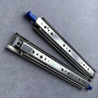 Glissières de tiroir GUANZHIYU à extension complète latérale, à 3 sections, robustes, à roulement à billes, avec vis en acier inoxydable pour cuisine et salle de sport