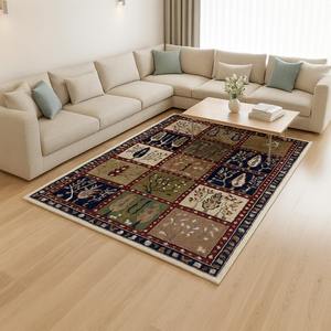 พรมขนสัตว์ทอมือ-สไตล์เปอร์เซีย กาเบห์ ของตกแต่งบ้านสำหรับห้องนั่งเล่น - Product Image 2