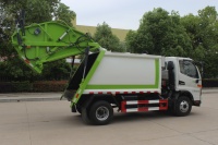 Camion à ordures compacteur à chargement arrière JAC 4x2 8CBM, camion de collecte des déchets hydraulique 120HP