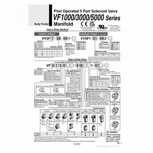 ชิ้นส่วนนิวเมติกส์ VV5F5-20-091นิวเมติก SMC - Product Image 1