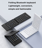 Teclado Plegable con Logotipo, Teclado Bluetooth para Celular, Ligero, Plegable, Teclado Bluetooth para Teléfono Celular Ligero y Plegable