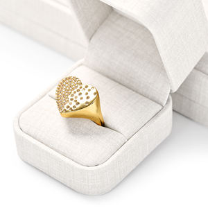 FANXI चीन थोक कस्टम सुरुचिपूर्ण आइवरी सफेद पु चमड़े के गहने उपहार बक्से अंगूठी कान की बाली चूड़ी हार आभूषण पैकेज बॉक्स - Product Image 6