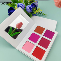 Private Label palette de blush végétalien longue durée Palette de maquillage surligneur Palette de blush poudre surligneur DIY 6 couleurs
