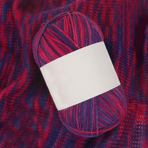 Pelote de fil mélangé acrylique et coton 4 brins, dégradé laiteux, motif teint, pour tricot à la main, crochet, couture - pour vêtements de poupée et de bébé DIY - Product Image 2