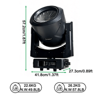 Igracelite 4x60W RGBW LED Moving Head Light Zoom Beam Wash 3-en-1 Effet Turbofan Lumière de Scène pour Disco DJ Club