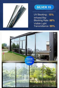 Pegatinas de PVC para Ventanas con Diseño de Flores Pequeñas y Coloridas, Película Decorativa Estática para Edificios de Oficinas, Fácil de Pegar y Despegar - Product Image 5