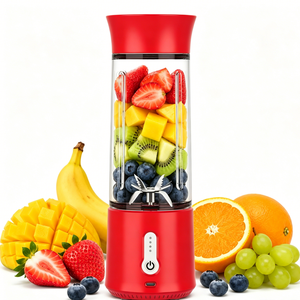 Modern Portable USB Electric Fruit Blender Cup Rechargeable Personal Juice Shaker for Camping Office Travel Beverage Making - Product Image 1