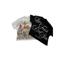 T-shirt pour homme en coton épais de qualité supérieure, coupe ample, délavé à l'acide, respirant