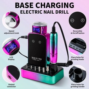 Taladro Eléctrico para Uñas de 45000 RPM, Pulidora Profesional de Uñas, Juego de Limas para Uñas de Bajo Ruido para Manicura en Salón/Hogar - Product Image 2