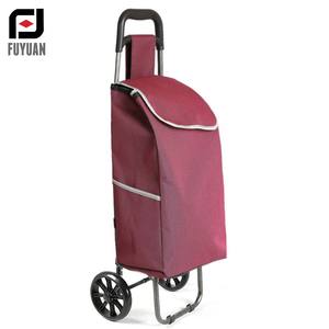 Carrito de supermercado Oxford ligero al por mayor, carro de ruedas plegable con cubierta de asa para compras en mercados de Centros Comerciales - Product Image 3