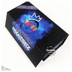 Low MOQ Custom Logo White Rigid Paperboard Hard Rigid Foldable Folding Magnetic Gift Box With Magnetic Lid