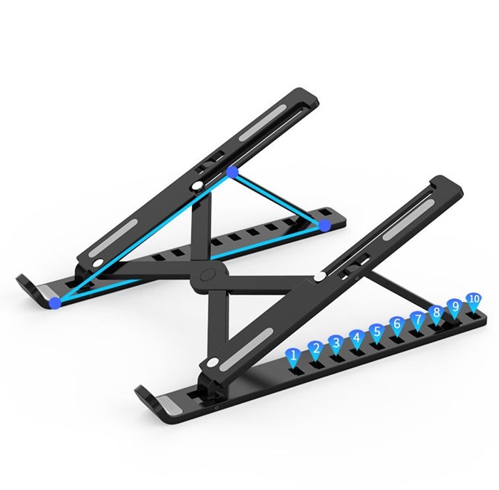 LZ-N100 пластикового материала Регулируемая подставка для ноутбука поддержка подставка для ноутбука