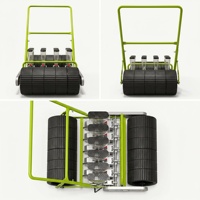 Nouvelle Semoir Agricole Motorisé à 2 Rangs, Poussé à la Main, pour Légumes, Semis de Précision (Choux, Carottes, Oignons, Maïs)